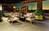 Ecosmart Fire Wharf 65 Fire Pit Table - Teak Finish / Stainless Steel Burner - ESF.O.NOV.600.BO.B